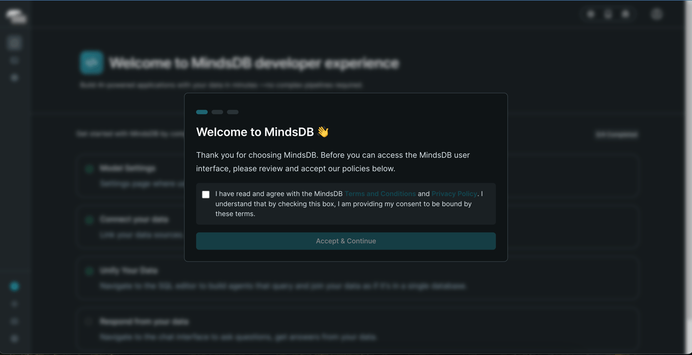 MindsDB Welcome