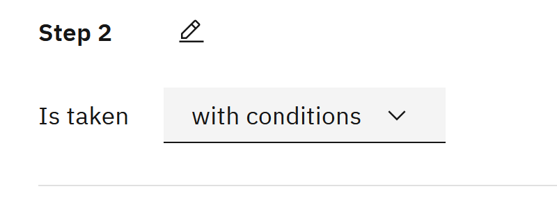 Set conditions