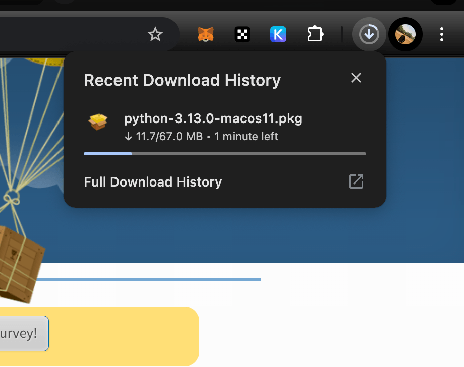 downloading python