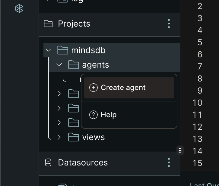 MindsDB Create an Agent