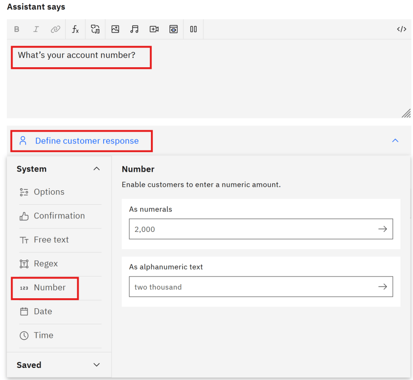 Configure response