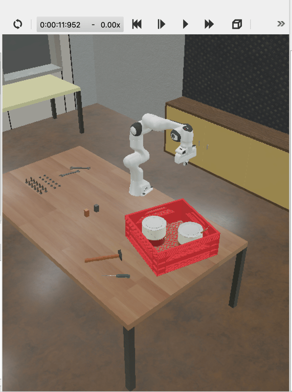 Robot arm moving