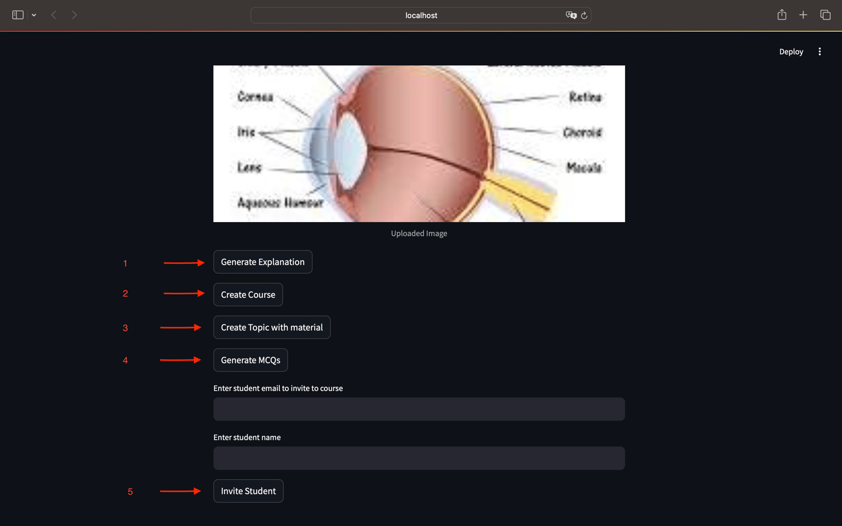 Steps to create quiz