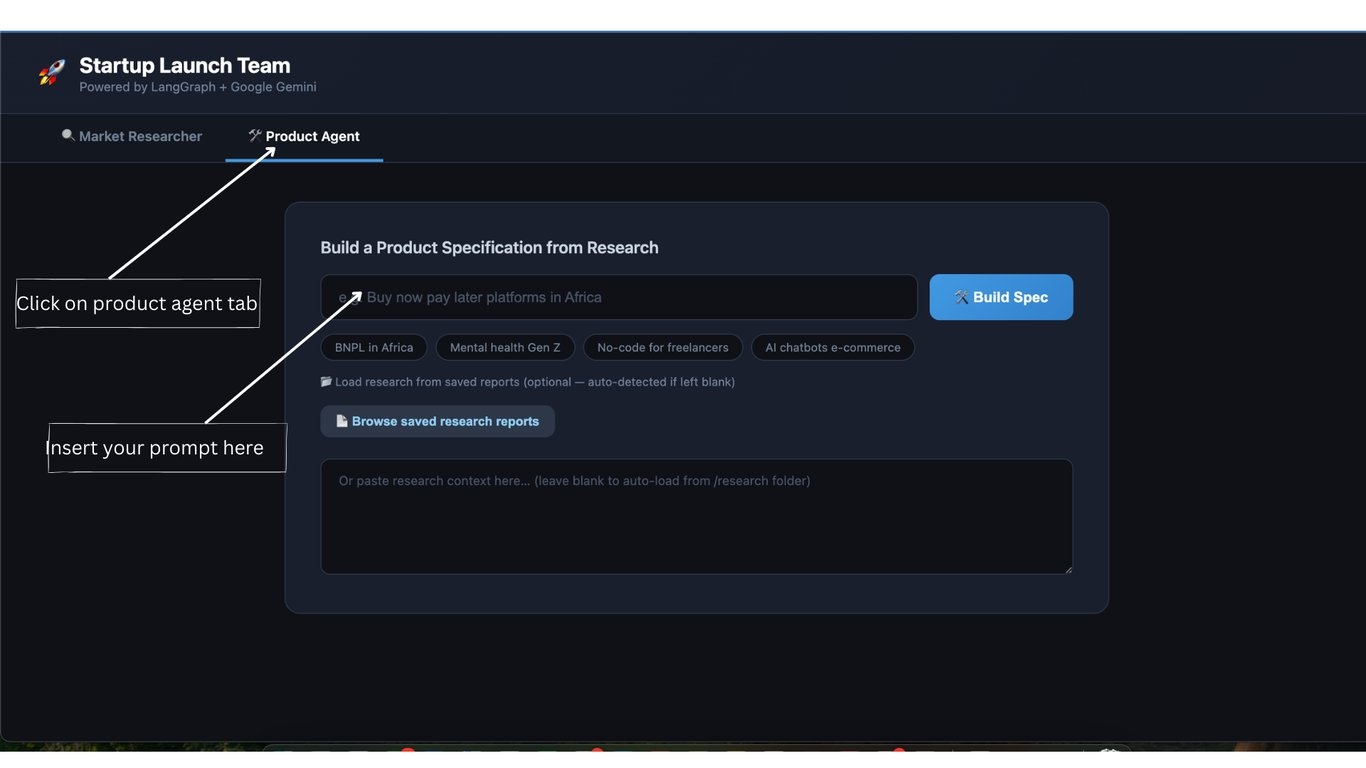 Product Agent Tab