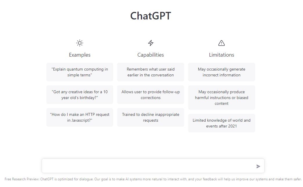 Interview with ChatGPT the artificial intelligence model.