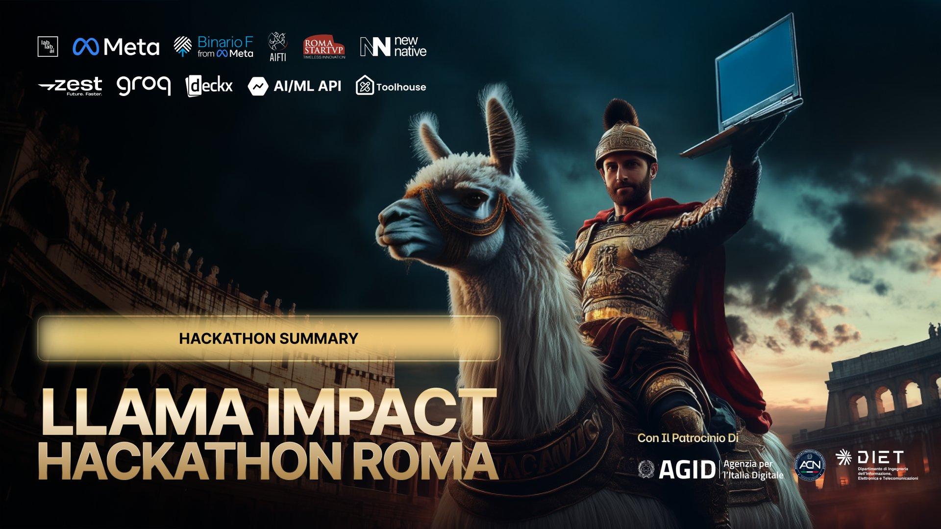 Llama Impact Hackathon Rome Summary 