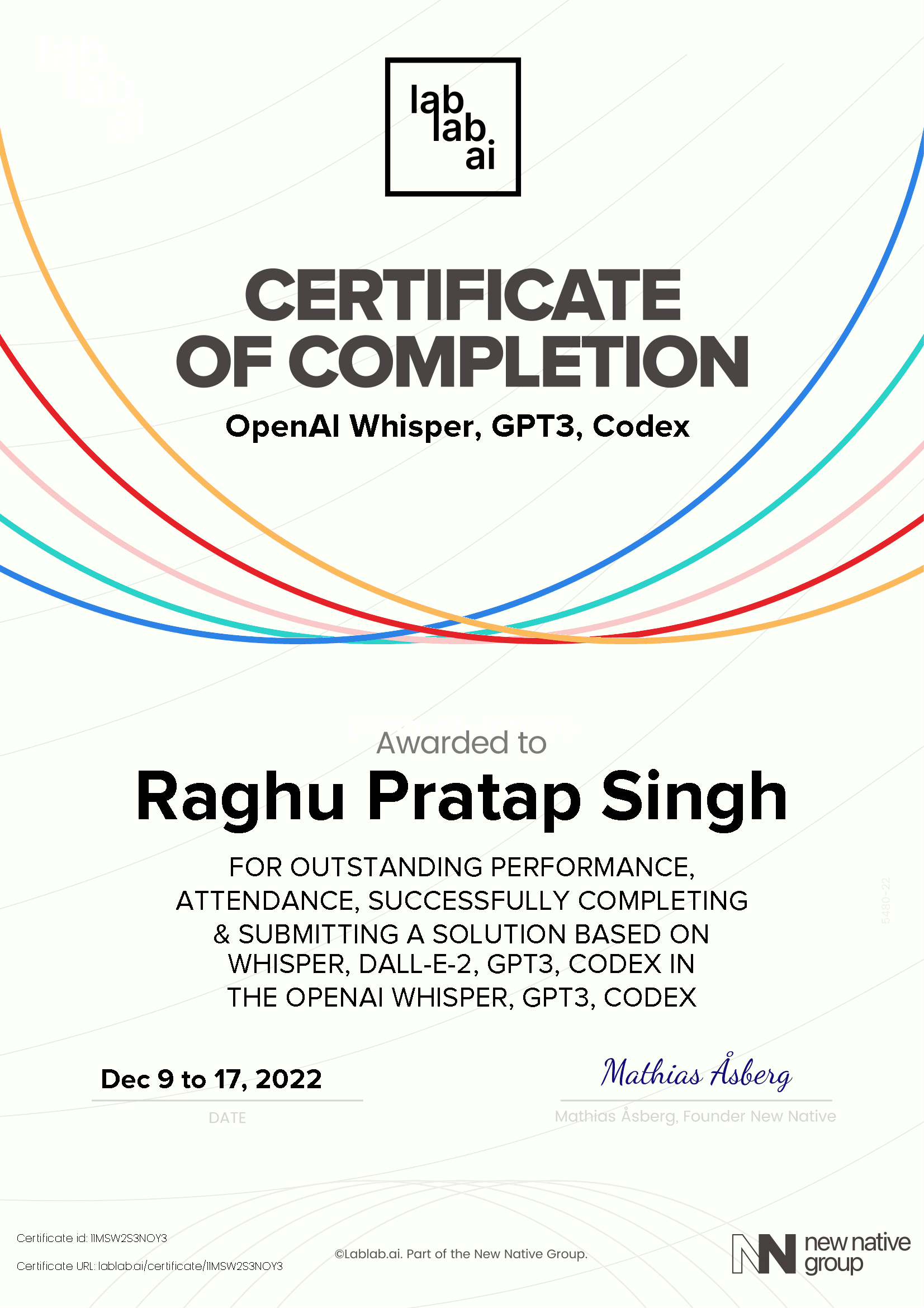 personal certificate