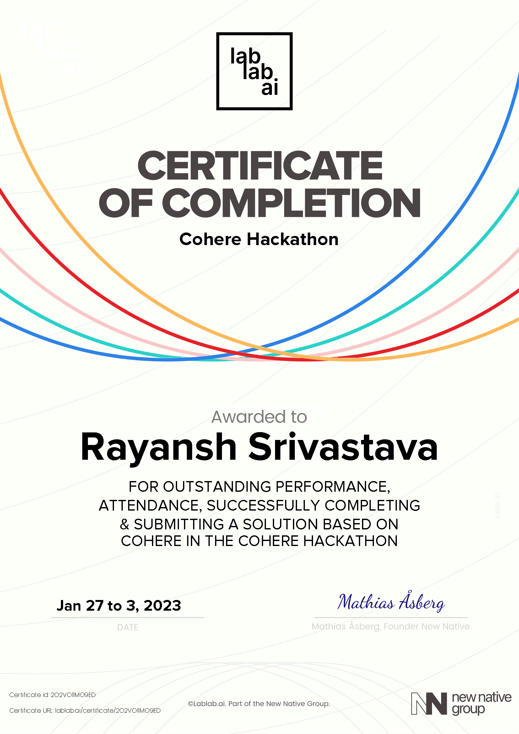 personal certificate