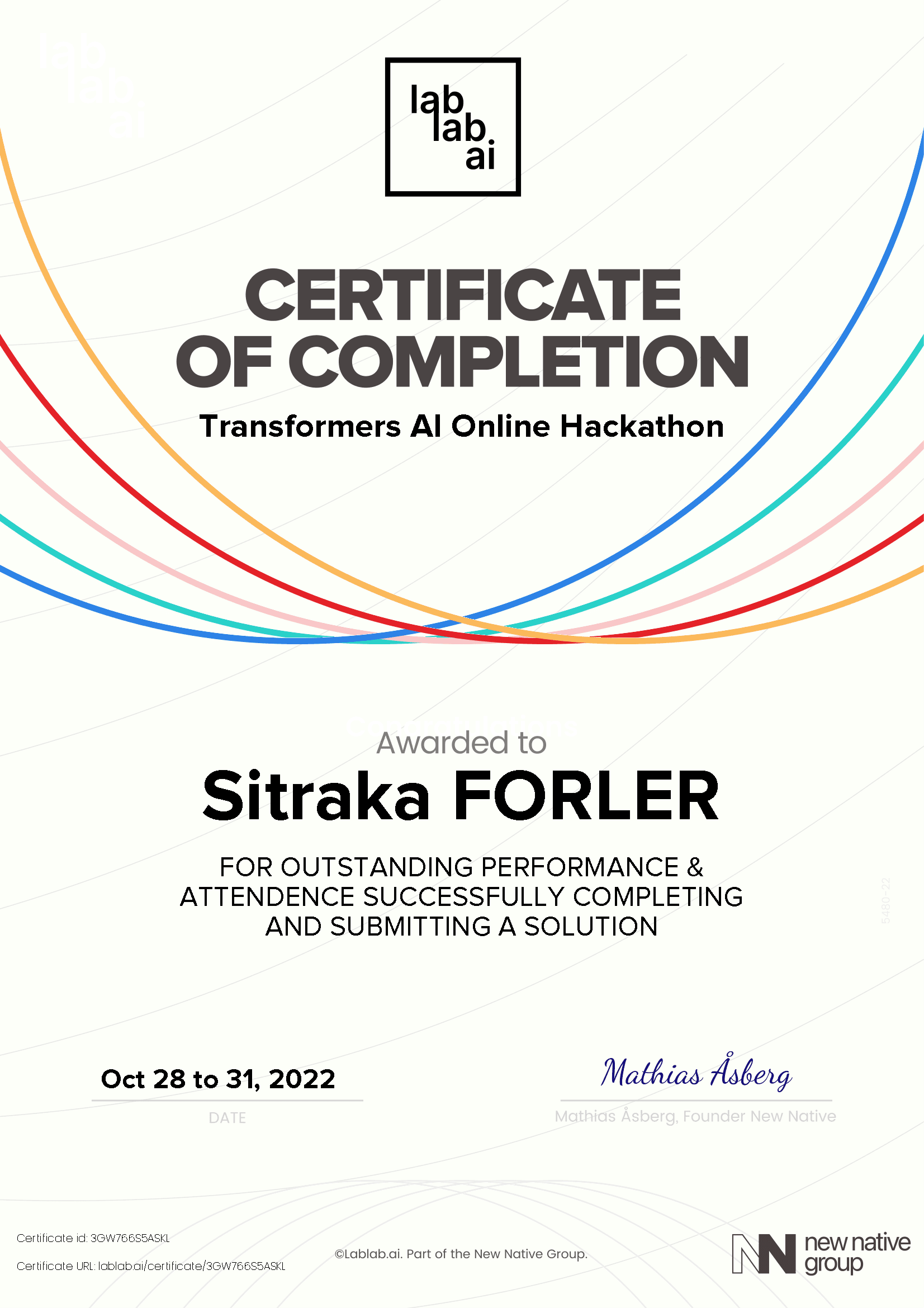 personal certificate