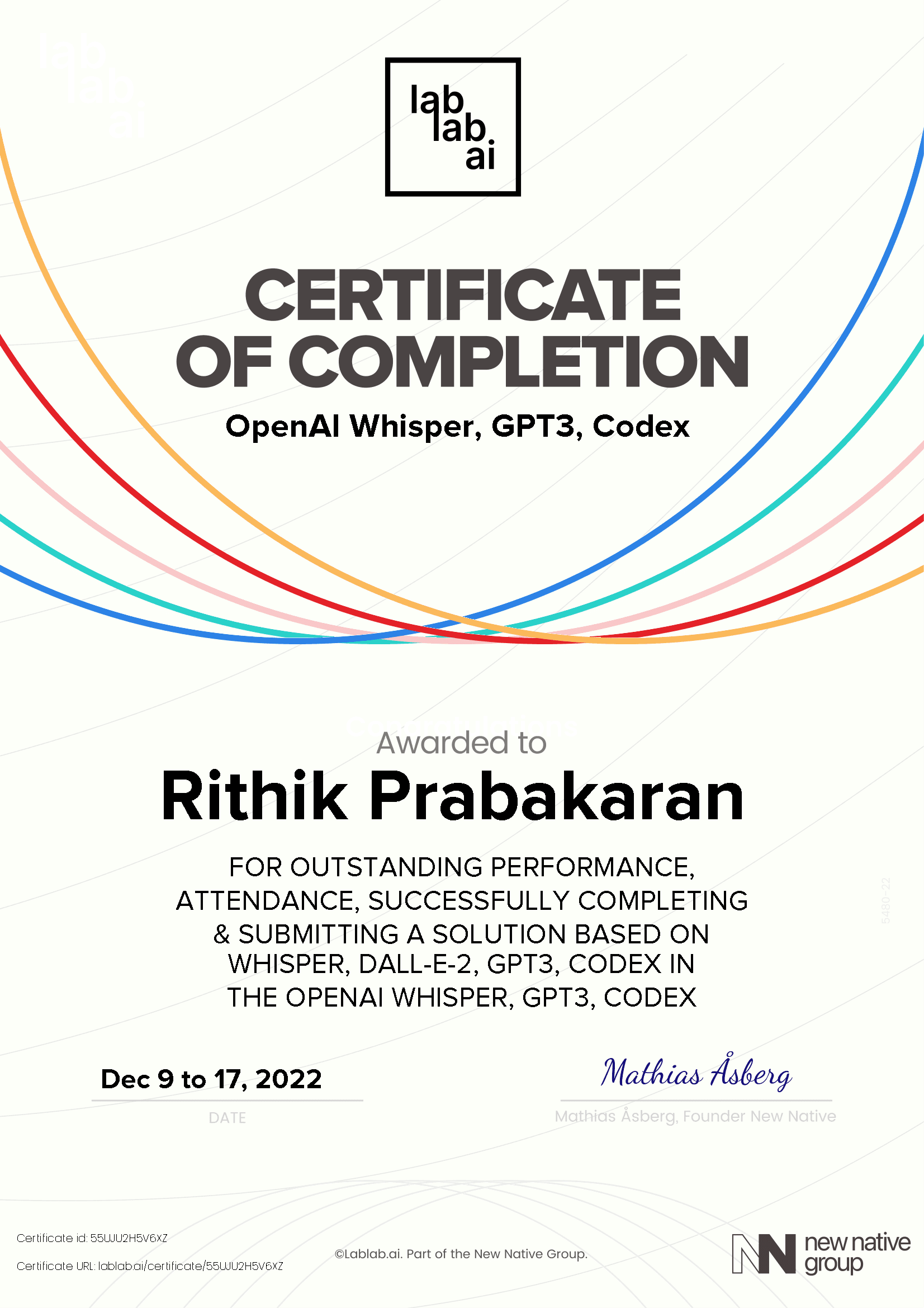 personal certificate