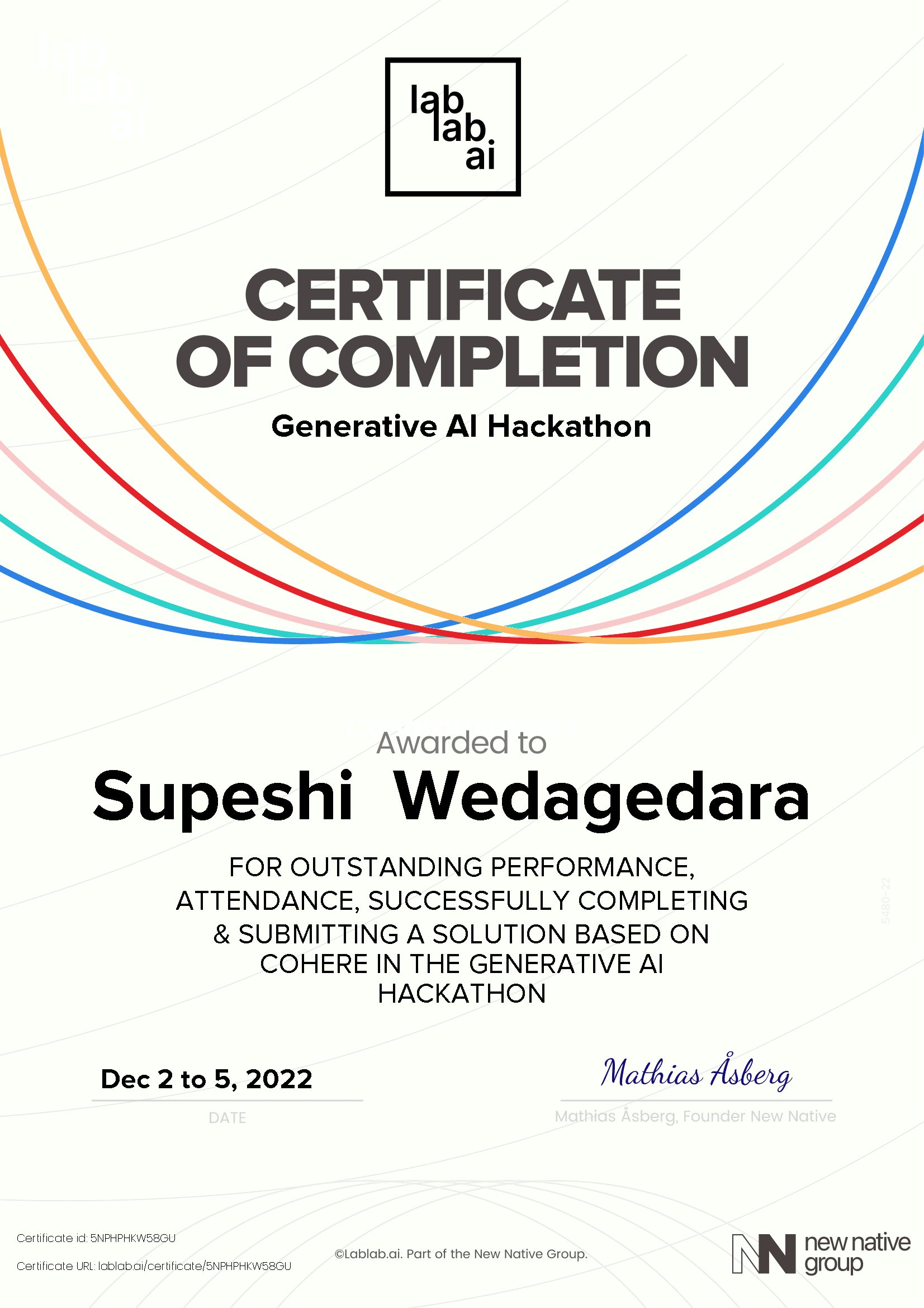 personal certificate