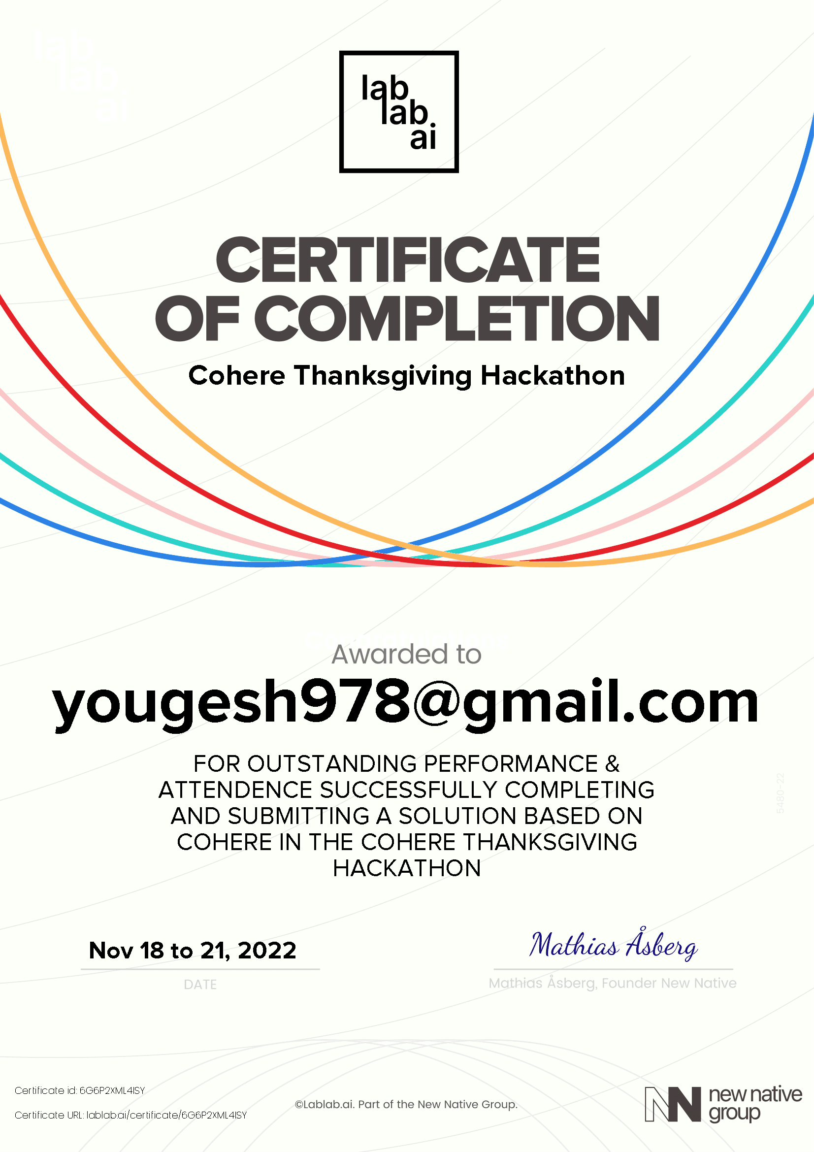 personal certificate