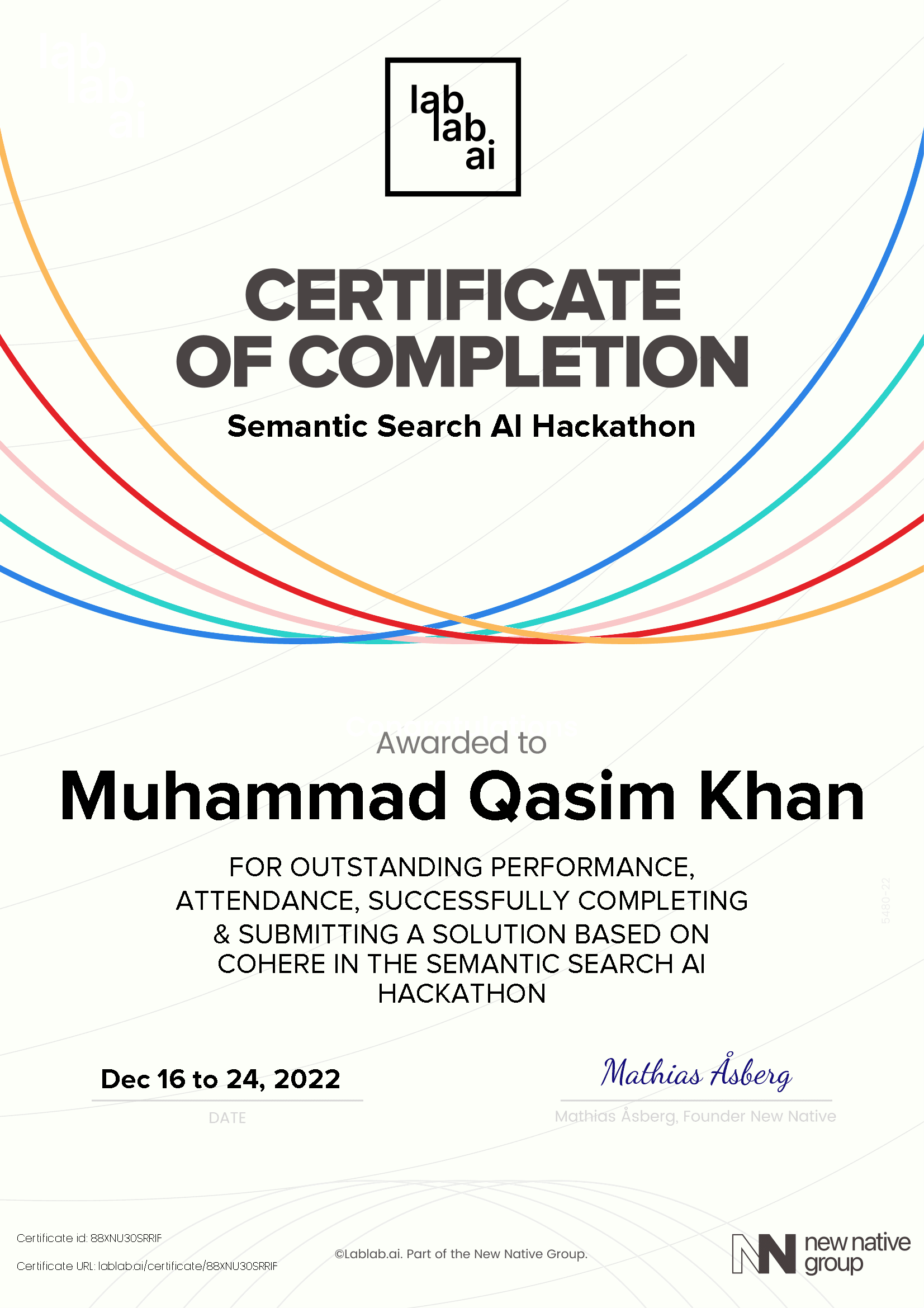 personal certificate