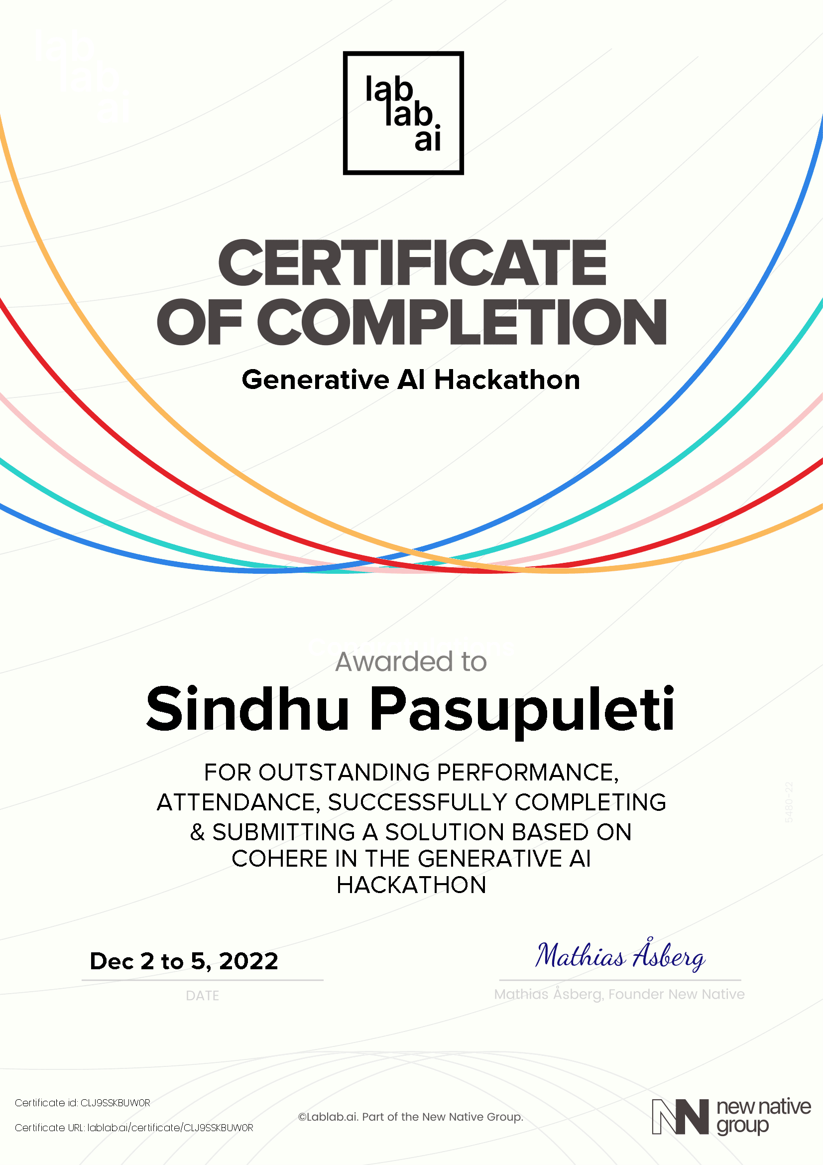 personal certificate