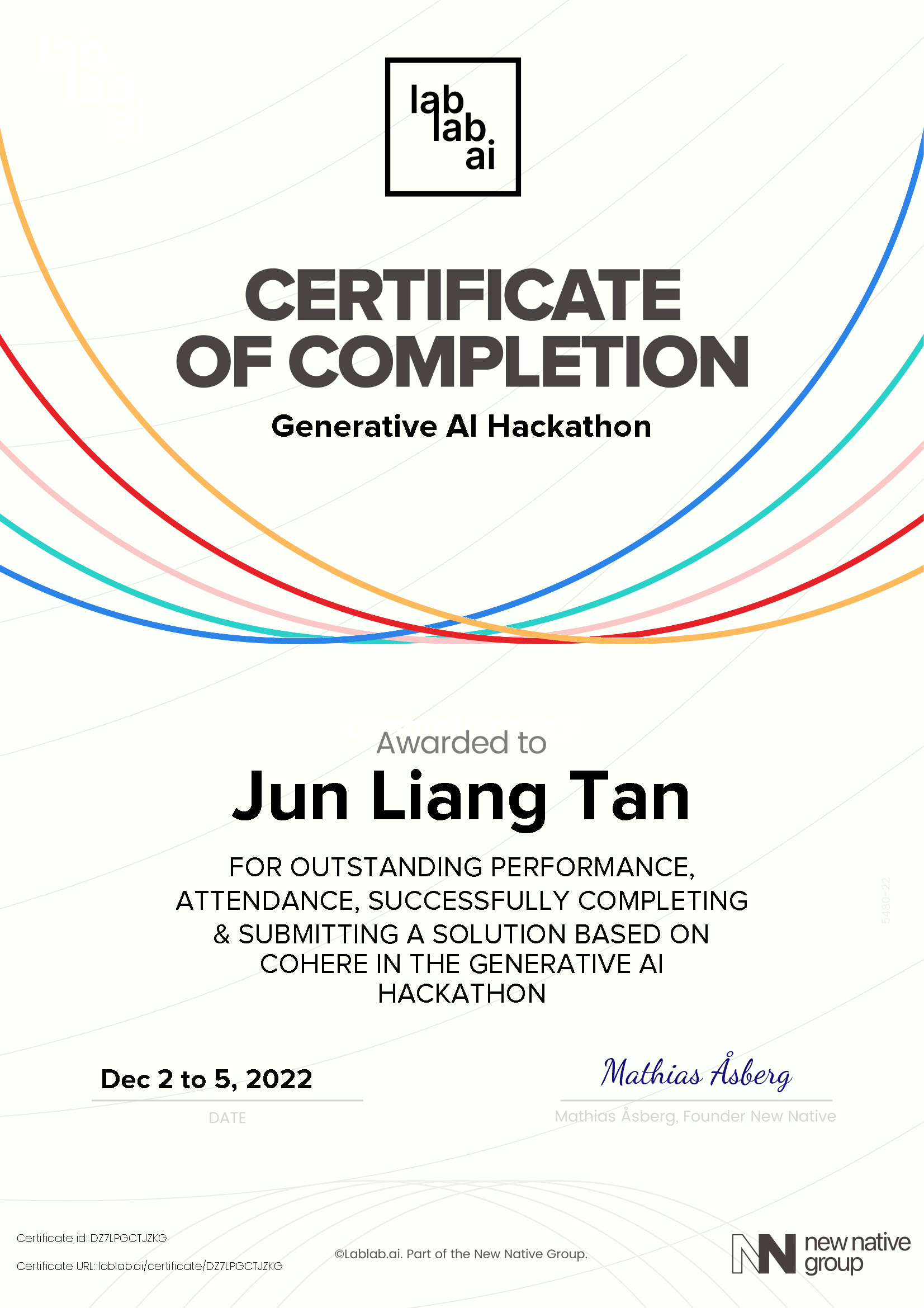 personal certificate