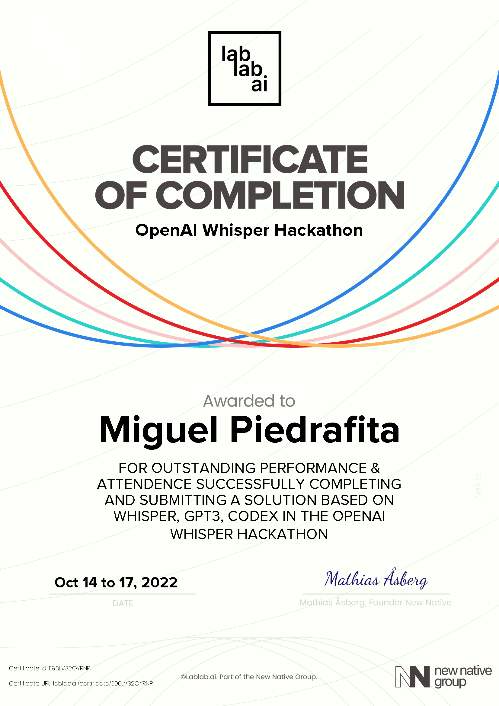 personal certificate