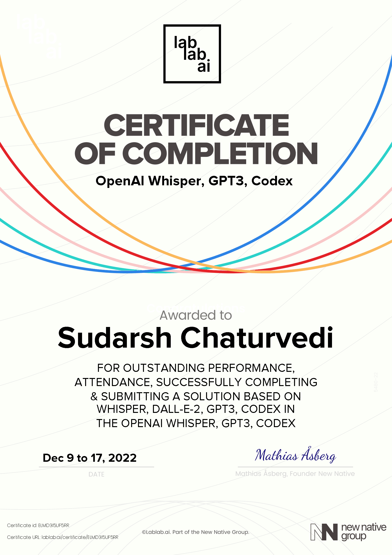 personal certificate