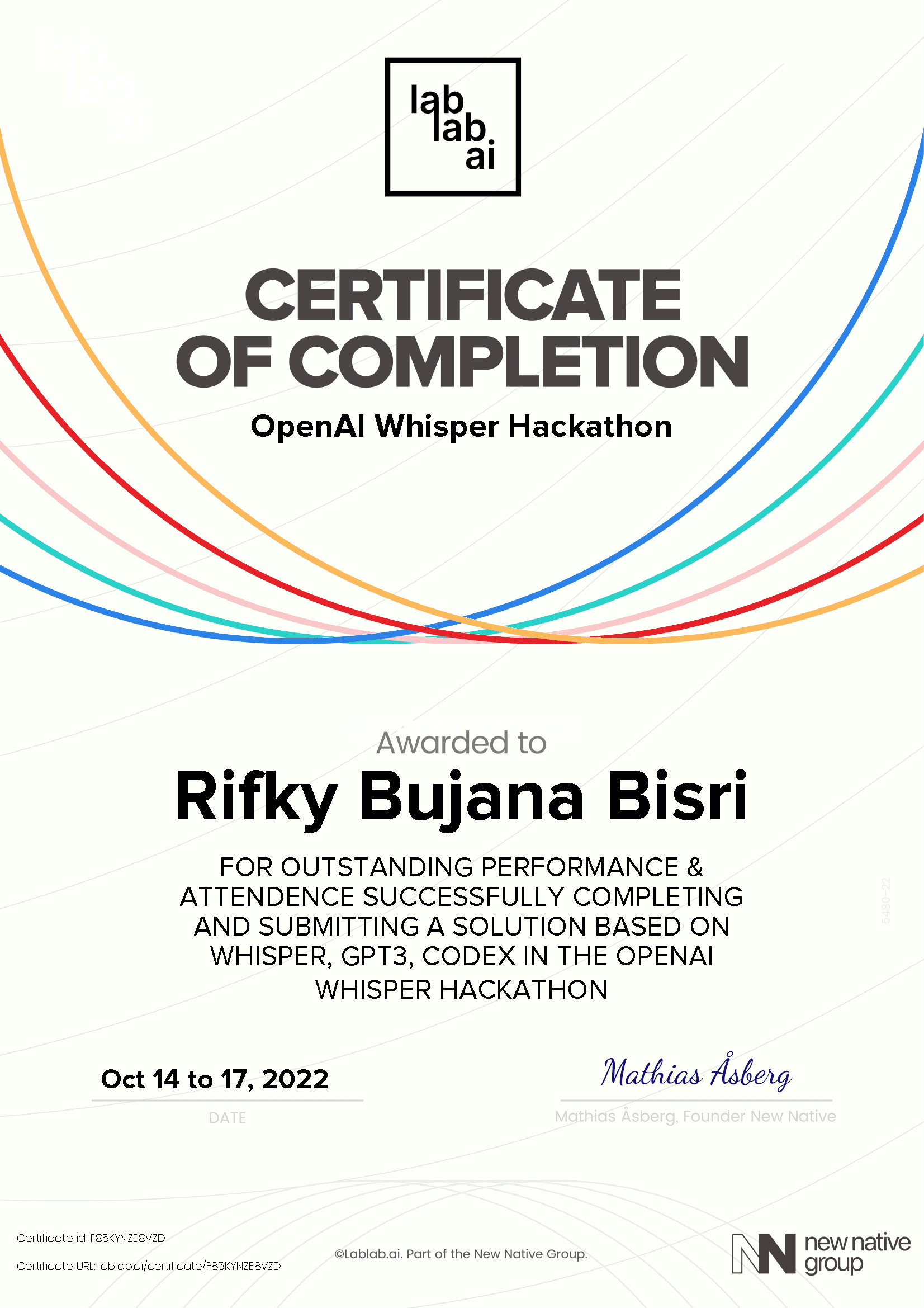 personal certificate