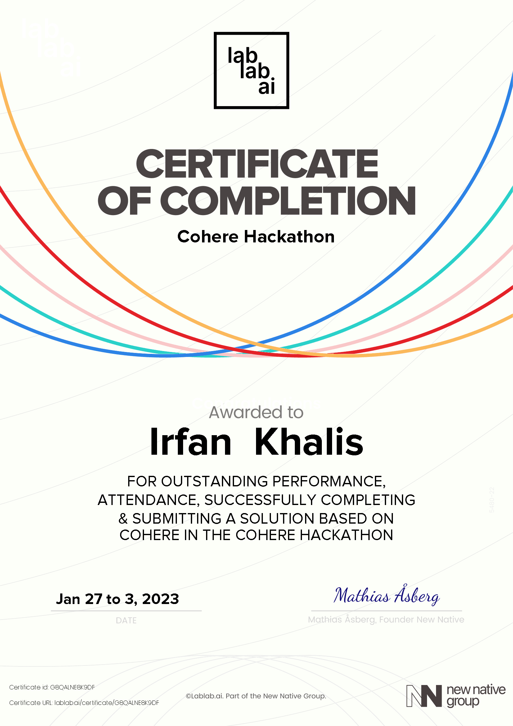 personal certificate