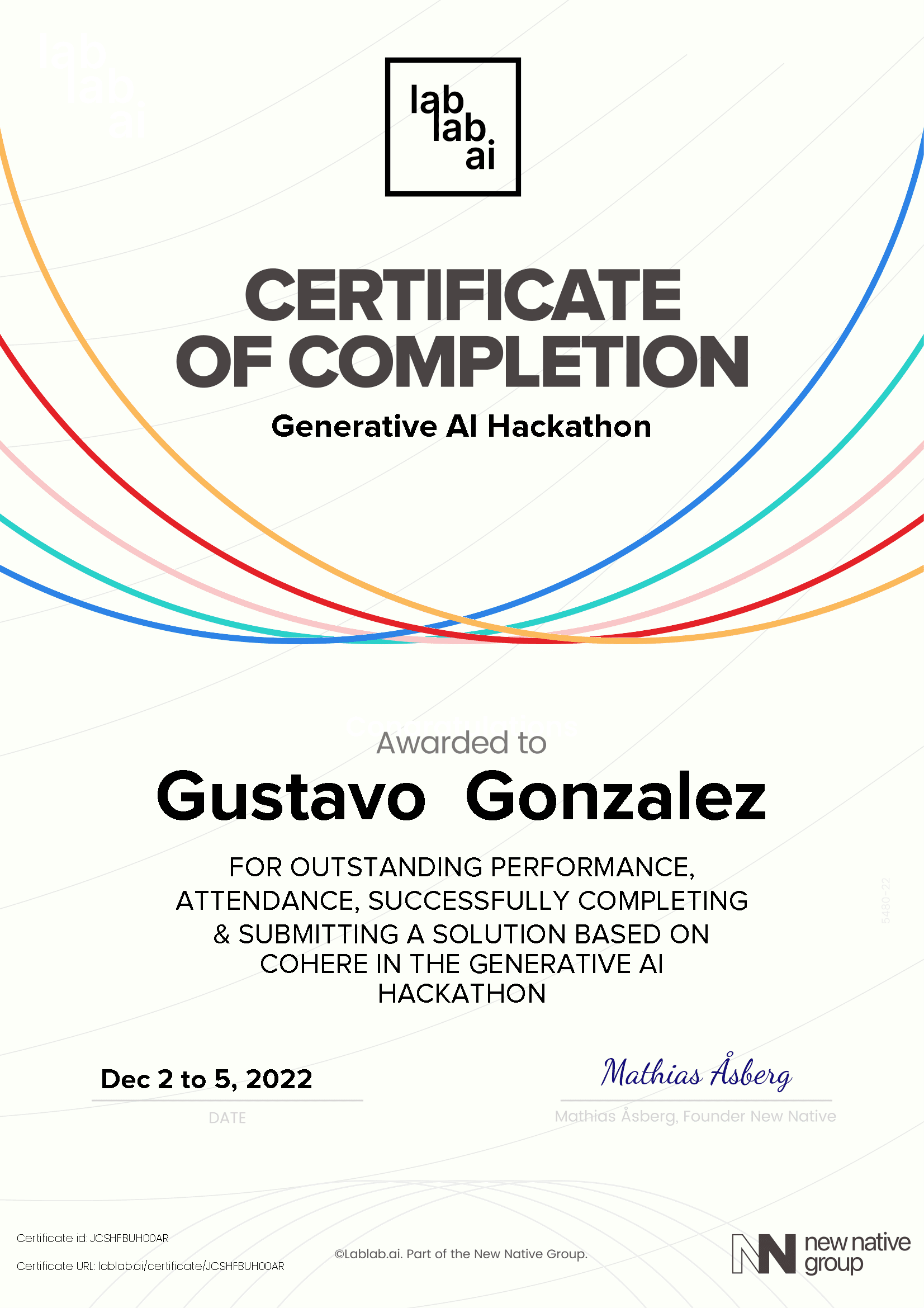 personal certificate