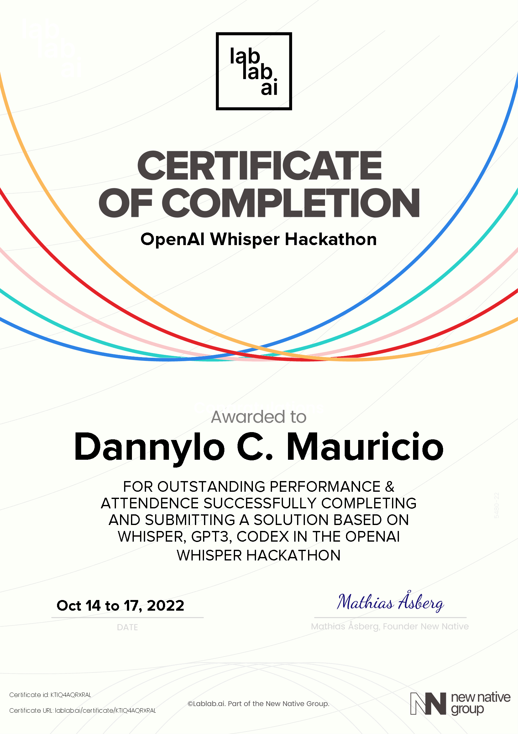 personal certificate