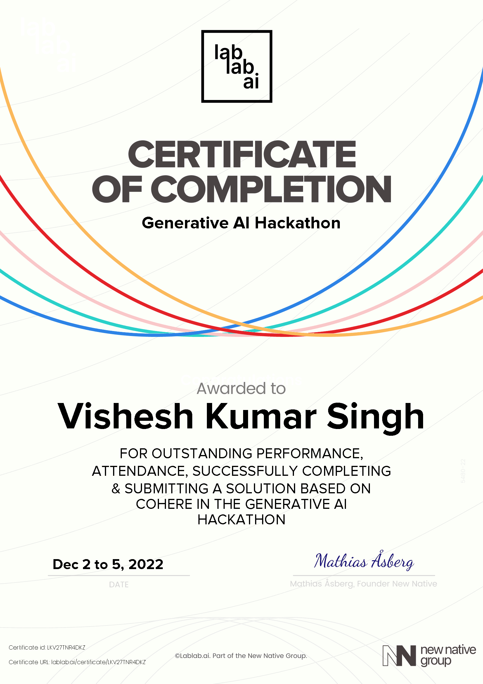 personal certificate