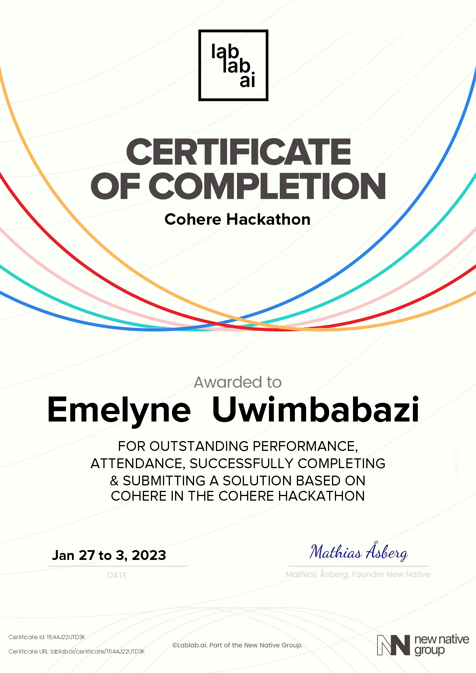 personal certificate