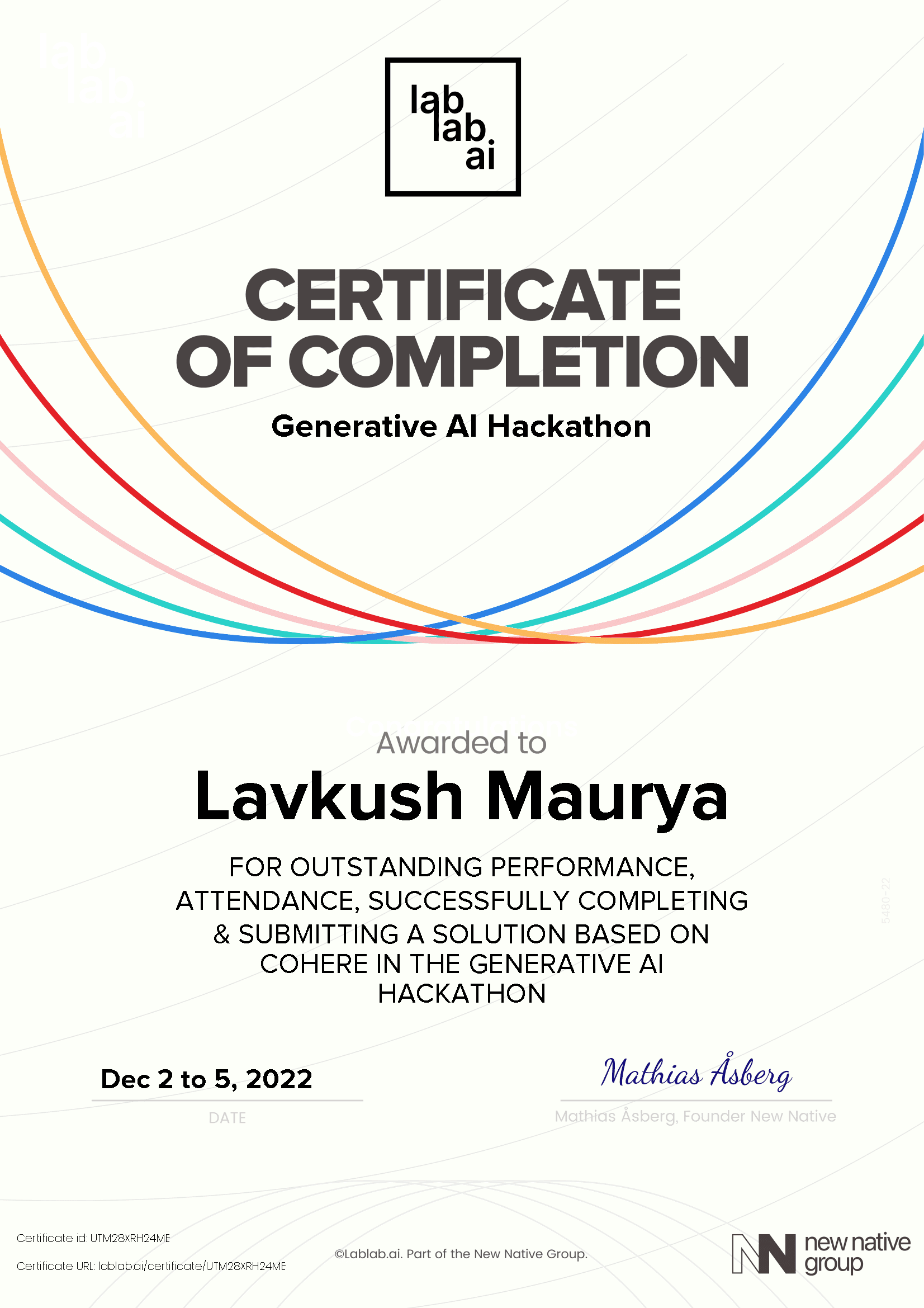 personal certificate