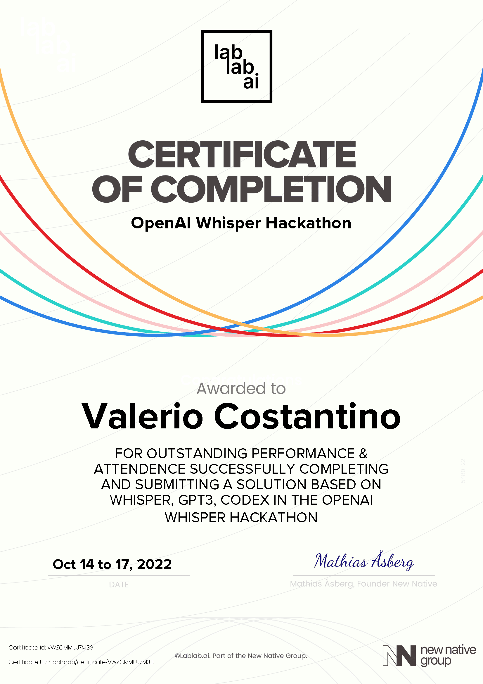 personal certificate