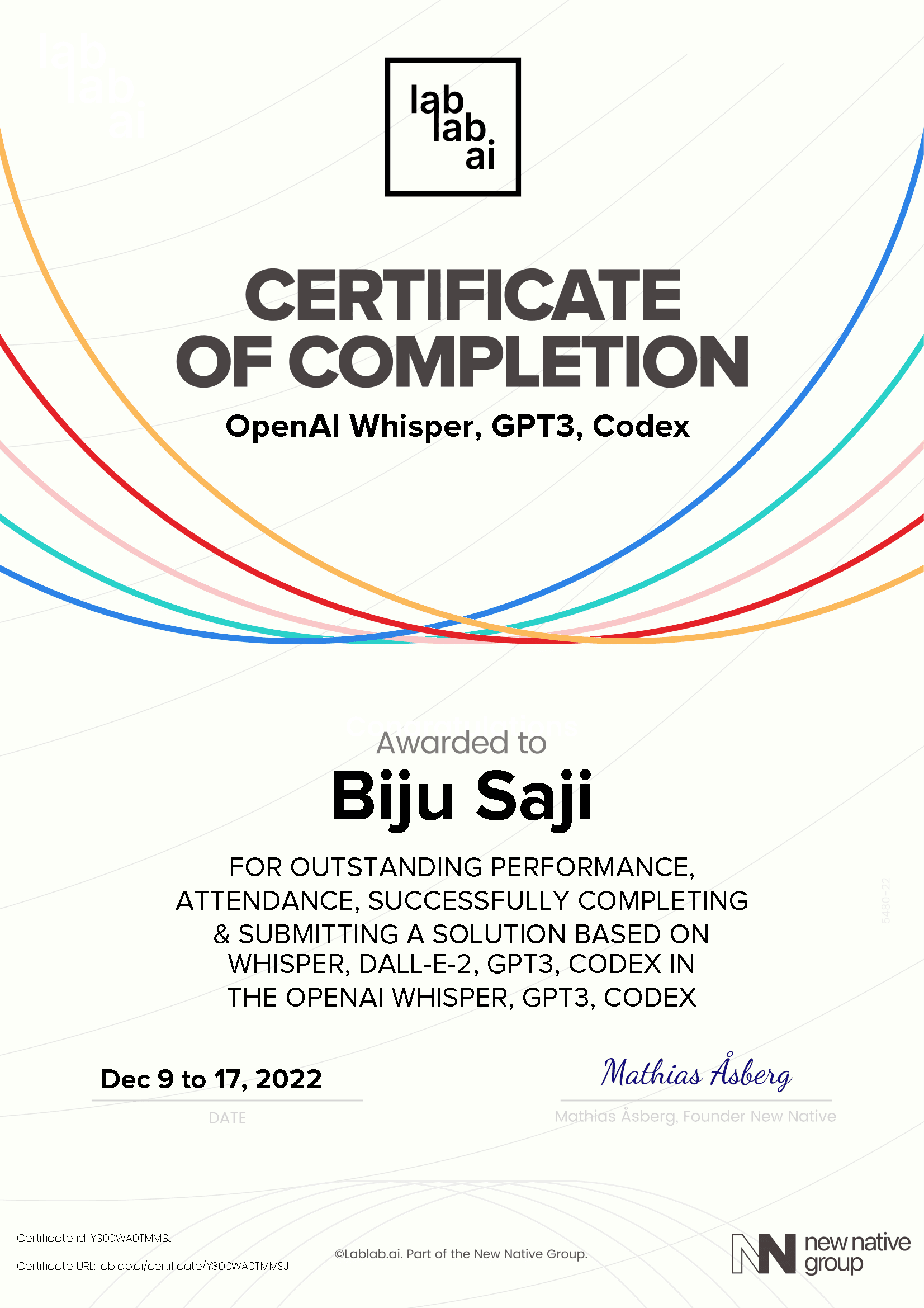 personal certificate