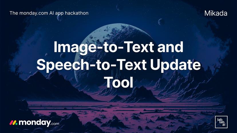 Image-to-text and Speech-to-text Update Tool