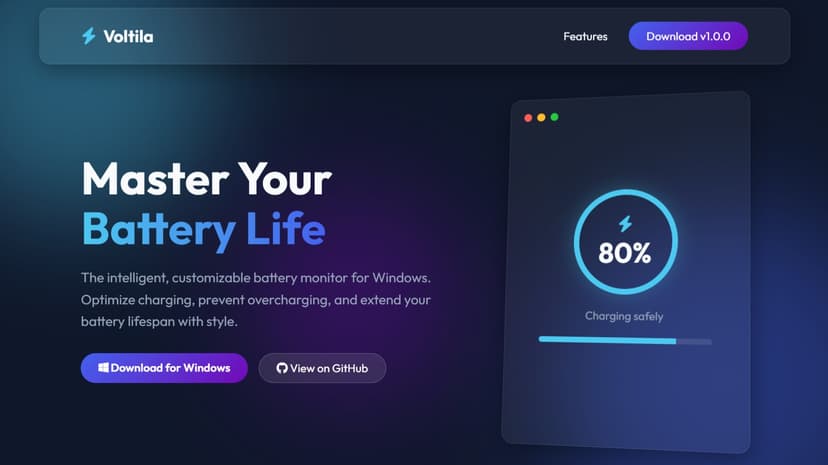 Voltila Battery Alarm