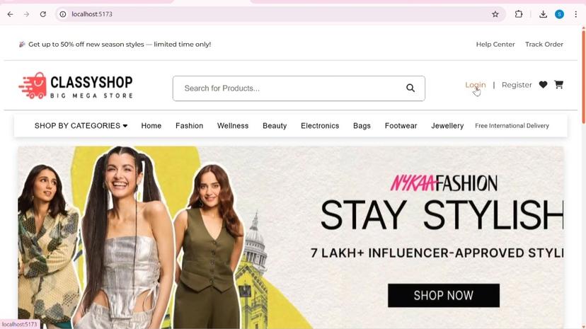 SHOPY eCommerce Web App