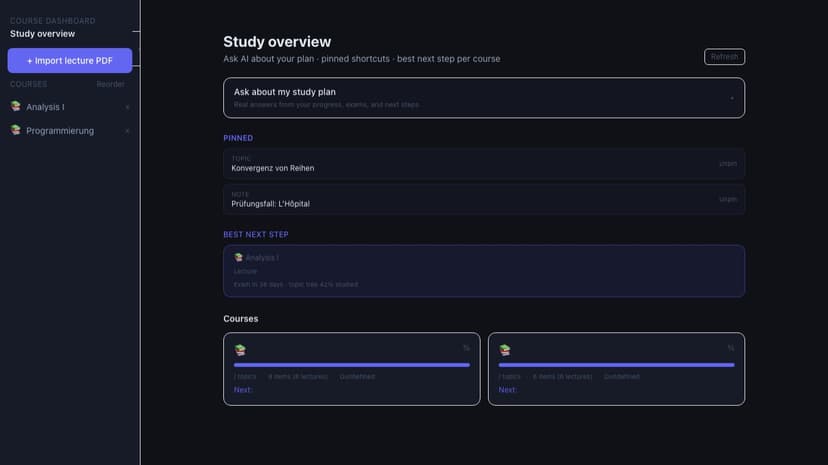 CourseDashboard