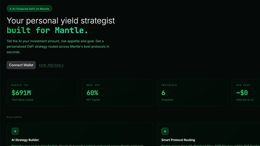 MantleAI Yield Strategist