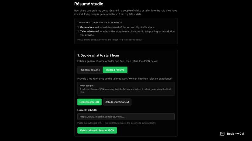Personal AI Resume Tailorer