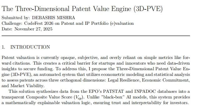 Three Dimensional Patent 