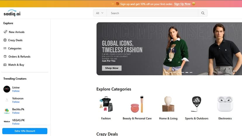 Sadiq Ecommerce WebApp