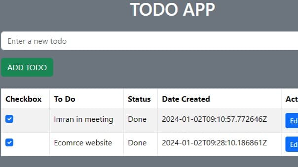 TO DO APP