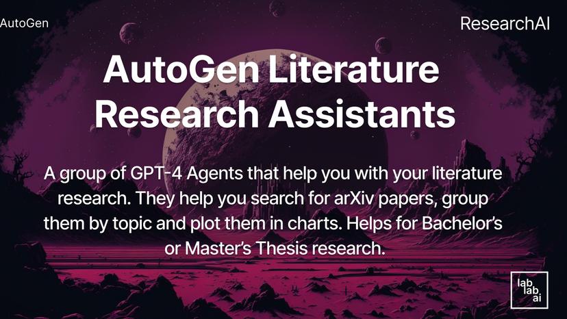 AutoGen Literature Research