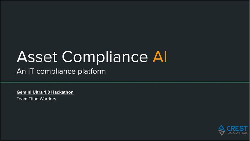 ML Based Compliance Application and Chatbot