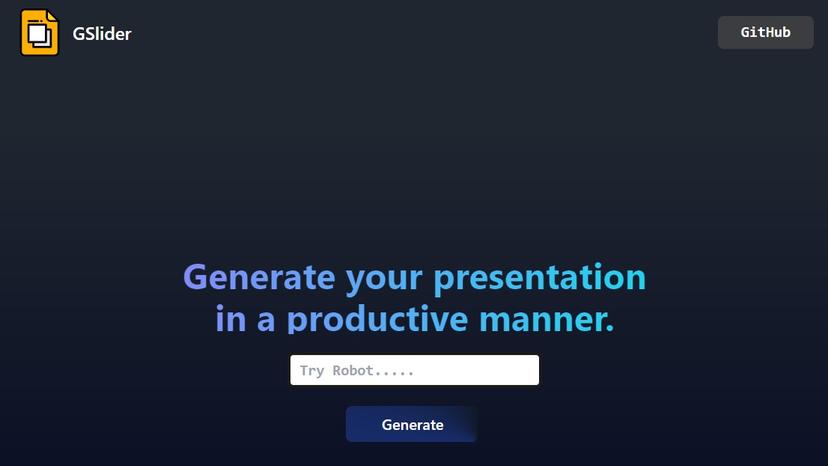 GSlider - Presentation Generator