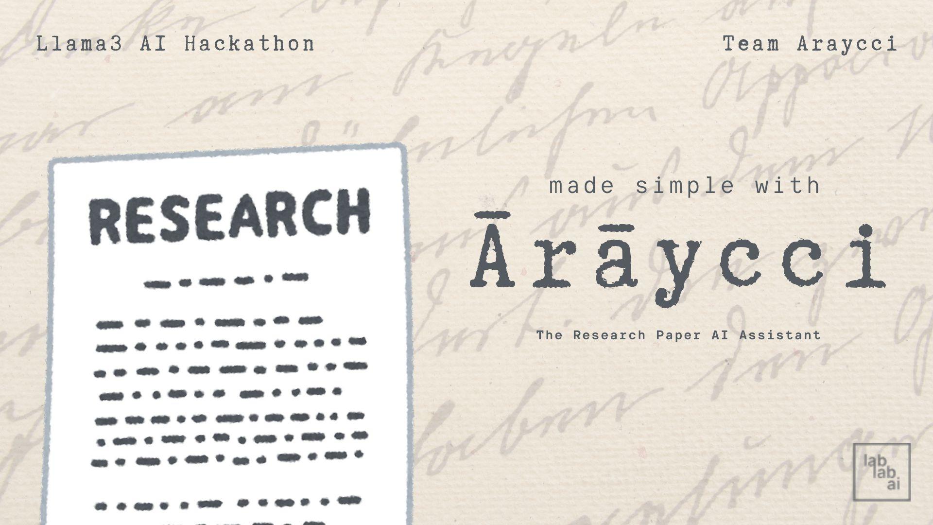 Araycci - The AI Research Paper Assistant