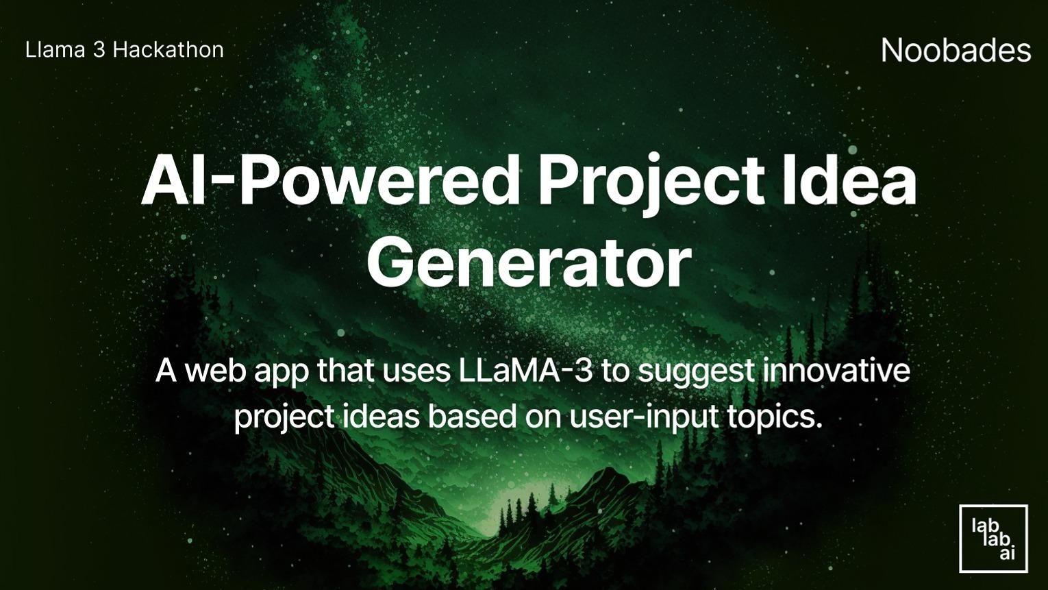 AI-Powered Project Idea Generator