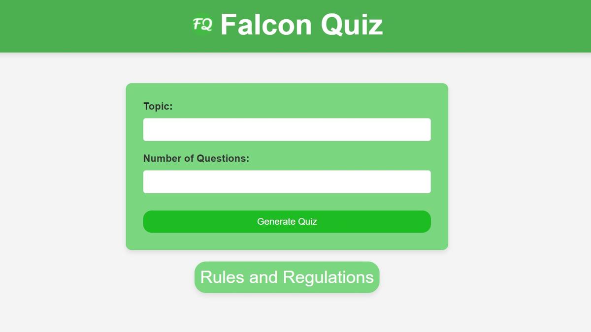 Falcon-Quiz