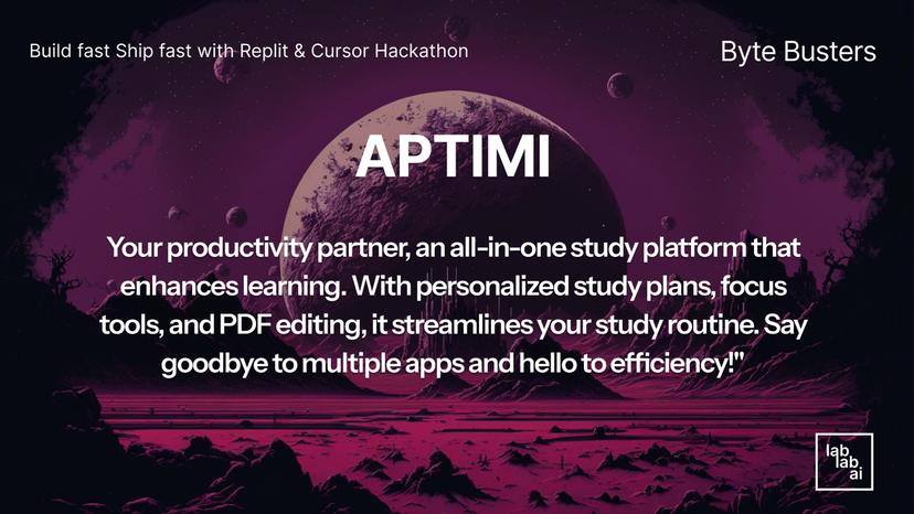 APTIMI - YOUR PRODUCTIVITY PARTNER