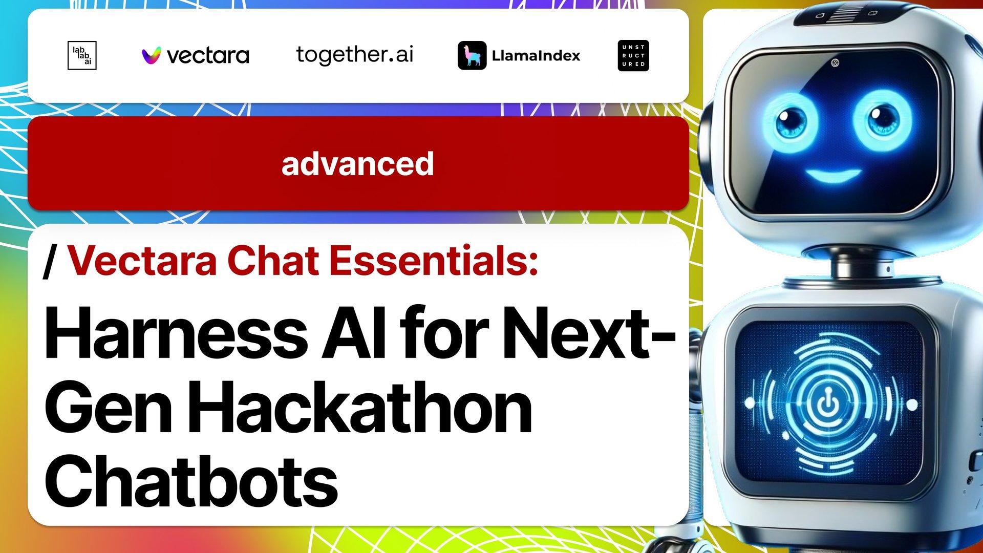 Vectara Chat Essentials: Harness AI for Next-Gen Hackathon Chatbots