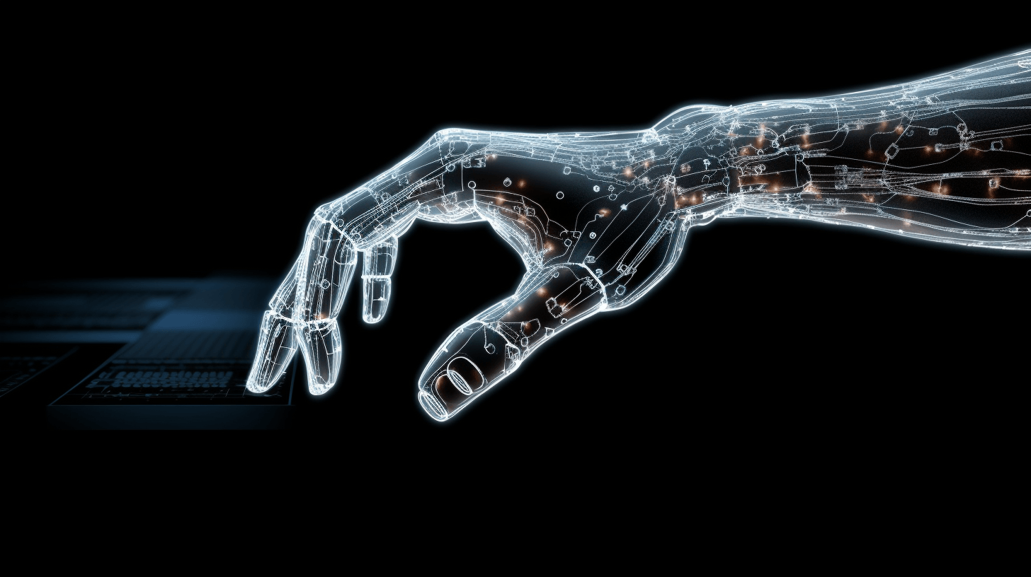 a cybernetic hand