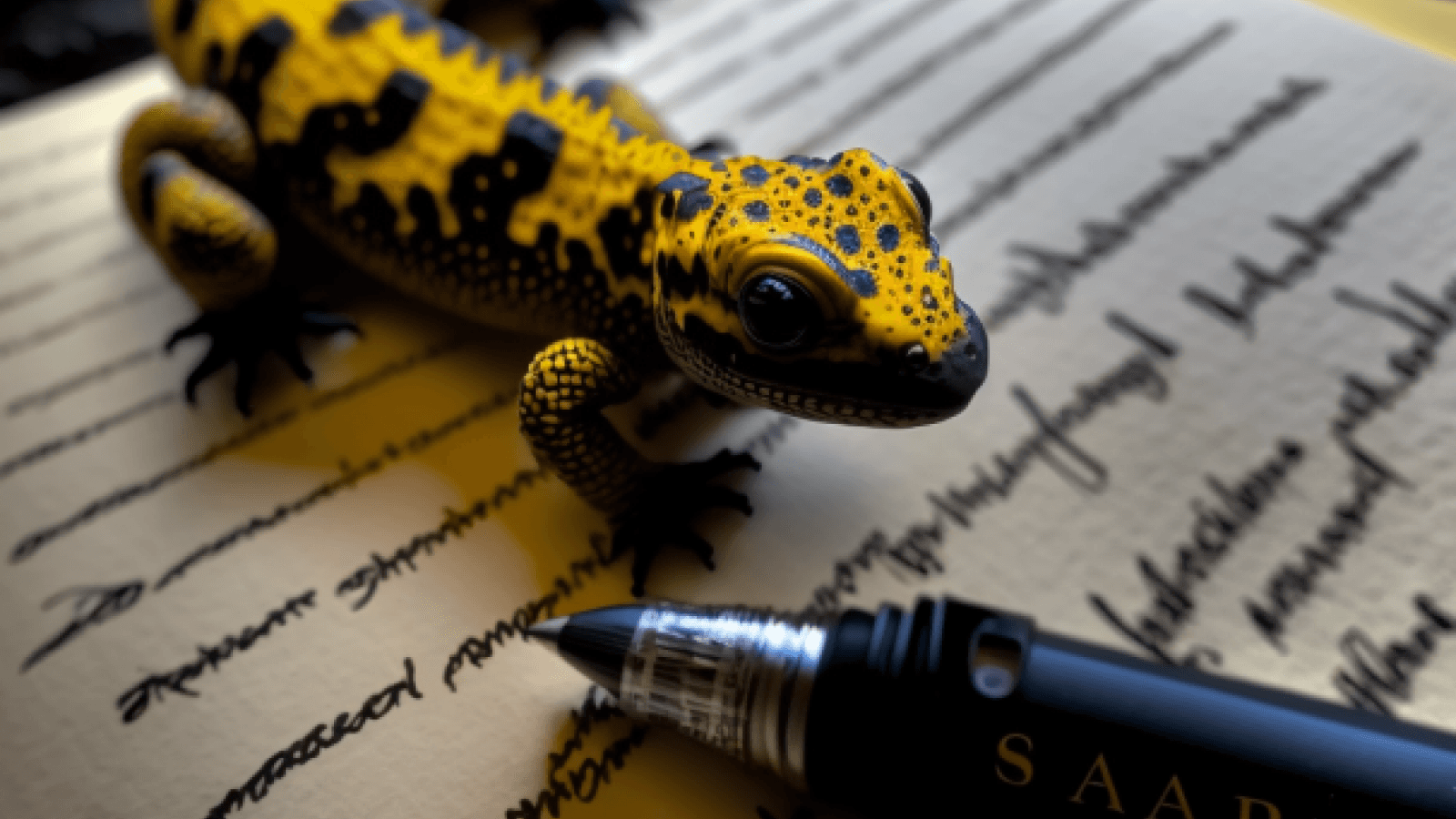 salamandra writes a text