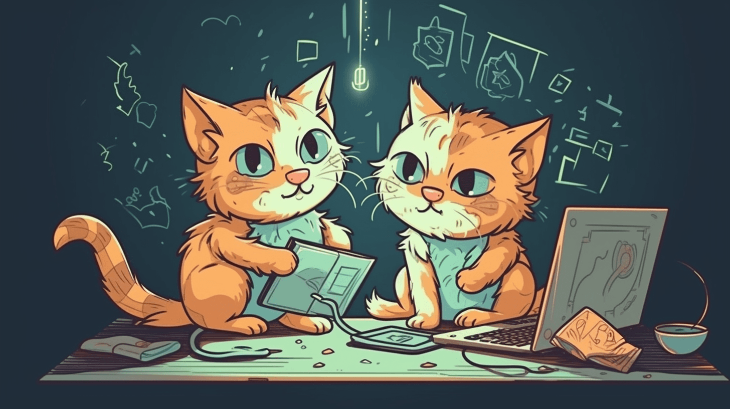 2 cats coding